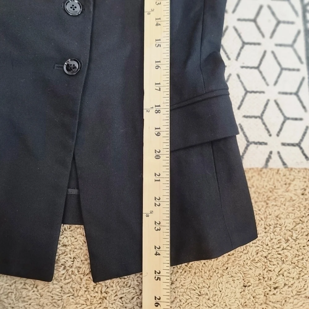 ROLAND MOURET FOR BANANA REPUBLIC BLACK BLAZER JACKET, SZ 6